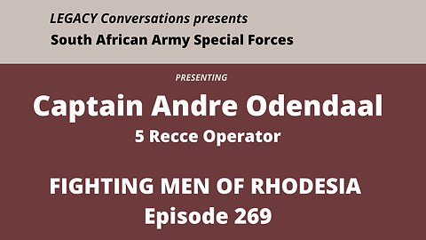 5 Recce Member Captain Andre Odendaal speaks to Fighting Men of Rhodesia
