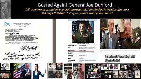 GENERAL JOE DUNFORD TELL THE WORLD THE TRUTH & WHERE YOU HID OUR 200 UNREBUTTED AFFIDAVITS/CLAIMS
