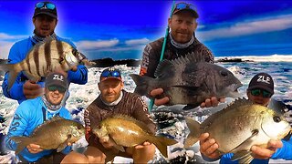 Scratching for a variety of edible fish! Bad weather and big sea didn't treat us bad!