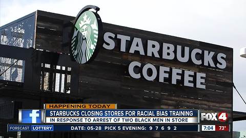 Starbucks stores close Tuesday for racial bias training