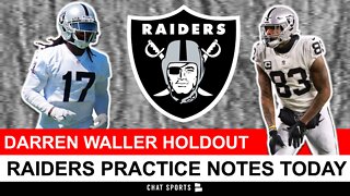 Is Raiders star TE Darren Waller holding out?