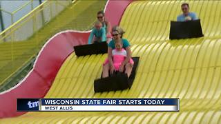 Wisconsinites flock to the giant slide at the State Fair