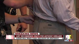 Jury recommends death sentence for serial killer Anthony Kirkland
