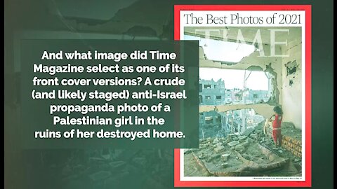 Time Magazine Gives Cover to Anti-Israel Propaganda Photo In Its Top 100 Photos of 2021 Issue