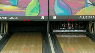 Bowling alleys left in the dark