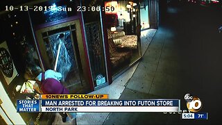Man arrested for breaking into North Park store