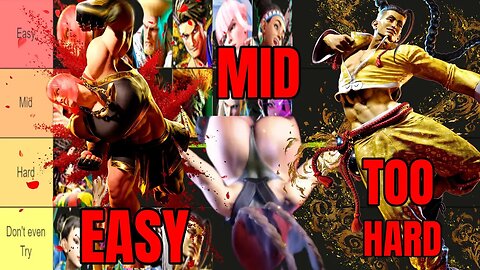 Easy too HARDEST Character Tier List Street Fighter 6 Guide How to pick your main