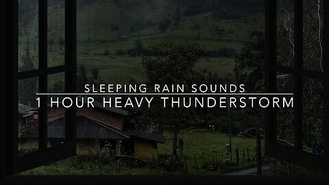 Sleeping Soundly with Heavy Rain & Thunder Roaring Above the Corrugated Iron Roof in the Night Mist