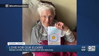 Writing letters to help seniors cope with isolation