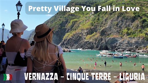 Vernazza Italy, Summer Walking Tour in Square Village, Cinque Terre, Liguria