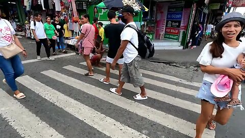Walk round Centro before Voyadores Festival Camarines Sur Philippines