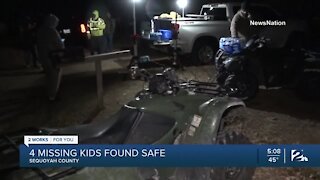 Four missing children found safe