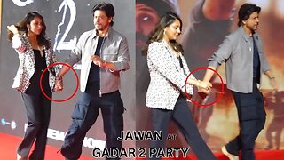 Jawan Shahrukh Khan with wife Gauri Khan arrives at Sunny Deol House for Gadar 2 Success Party