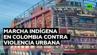 Indígenas marchan en Colombia contra violencia