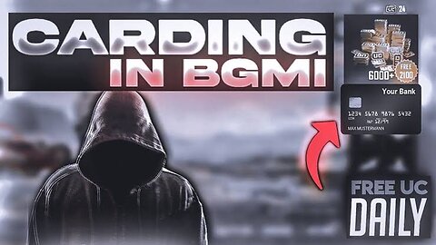 How To Do Carding In Bgmi | Pubg Mobile Carding Uc