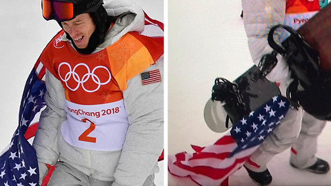 Shaun White SLAMMED for Dragging & Stepping on American Flag After Epic Snowboard Run