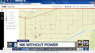 Thousands without power in Buckeye after overnight storms