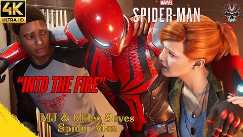Into The Fire, Spider Man dealing with Rhino and Electro. Marvel's Spider Man 4K Gameplay