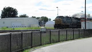 CSX Tanker Train With BNSF Power from Fostoria, Ohio August 30, 2020