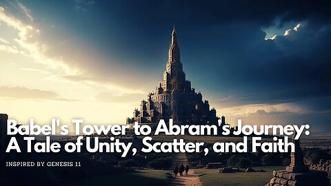 Babel's Tower to Abram's Journey: A Tale of Unity, Scatter, and Faith | ATTR | BIBLE JOURNEY