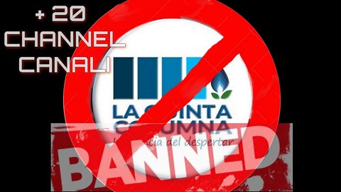 Quinta Columna Delgado BAN +20 altri canali other channels IN UN GIORNO- CONDIVIDI- E' IL MOMENTO DI FARLI CROLLARE