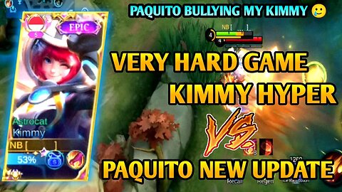 KIMMY HYPER HARD GAME 100% WIN VS PAQUITO BUFF | MOBILE LEGENDS | JMS GAMEPLAY