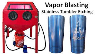 Vapor Blast / Honing DIY Engraving Stainless Steel Tumblers