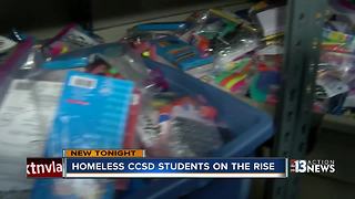 Growing number of homeless students in Las Vegas