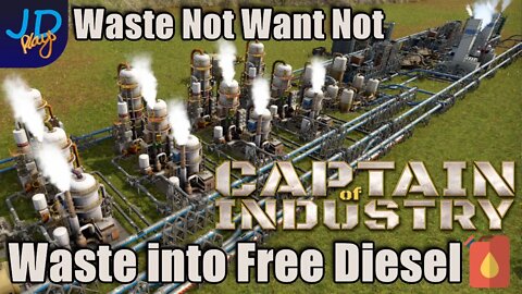 Guide to FREE DIESEL - Waste Not Want Not 🚜 Captain of Industry 👷 Walkthrough, Guide, Tips