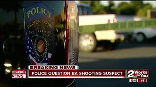 Police question shooting suspect