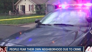 People fear their own neighborhood due to crime