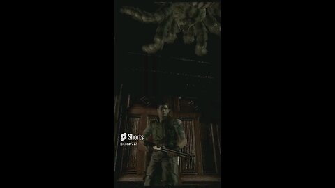 Resident Evil Remake, Iconic Moments, Giant spider above door.