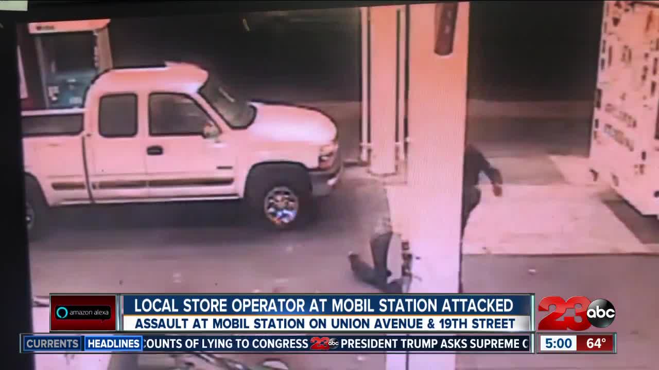 Local store operator at Mobil station attacked