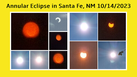 Annular Eclipse in Santa Fe, NM ~ Oct. 14, 2023