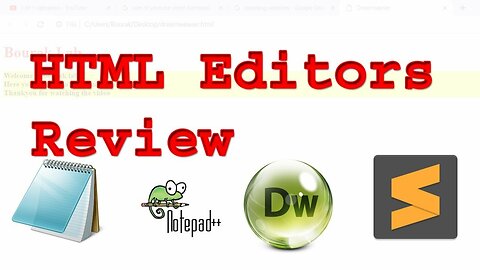 Review on HTML Editors: SublimeText VS. Dreamweaver VS. Notepad VS. Notepad++ [Hindi/Urdu]