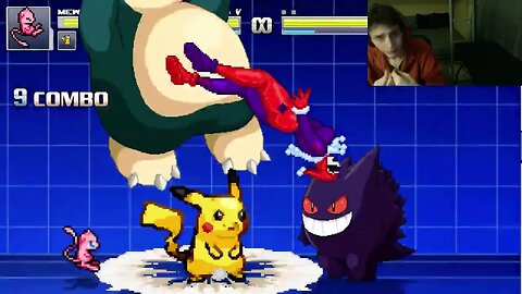 Pokemon Characters (Pikachu, Gengar, Snorlax, And Mew) VS Iceman In An Epic Battle In MUGEN