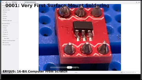 0001: Very First Surface Mount Soldering | 16-Bit Computer From Scratch