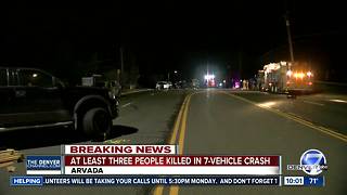 7 vehicle crash in Arvada