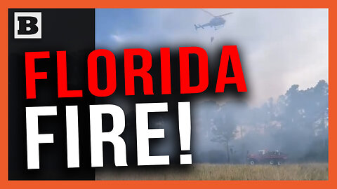 Florida Wildfire: Chopper Seen Putting Out East Florida Blaze