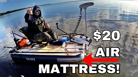 I Motorized a Mattress and took it FISHING