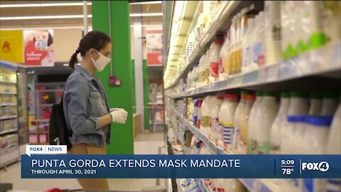 Punta Gorda extends mask ordinance