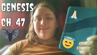 Reading ASMR Book of Genesis Chapter 47 from the NIV Bible in a 2021 Christian Goth Sermon