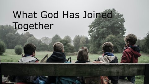 October 10, 2021 - Mark 10:2-16 - What God Has Joined Together