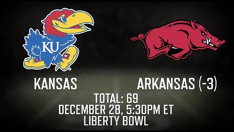 Kansas Jayhawks vs Arkansas Razorbacks Prediction and Picks | Liberty Bowl Betting Advice | Dec 28