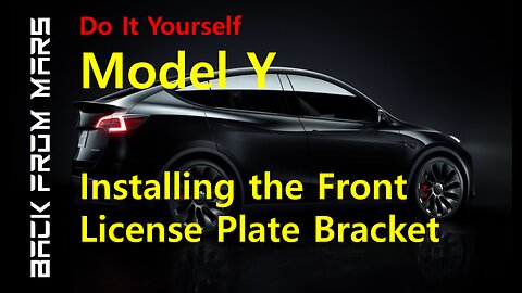 No Drill, No Mess! Easy Tesla Model Y Front Plate Mount in MINUTES (DIY)