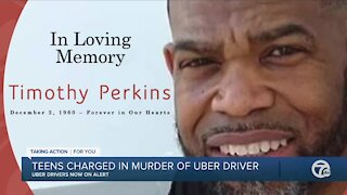 Teens charged in murder of Uber drive