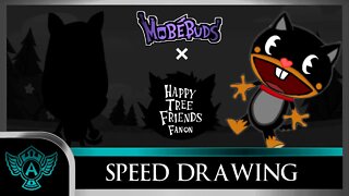 Speed Drawing: Happy Tree Friends Fanon - Wazza | Mobebuds Style