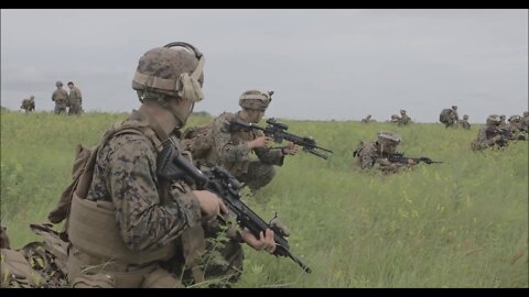 U.S. Marines and Soldiers conduct training during Exercise Gunslinger 22-1