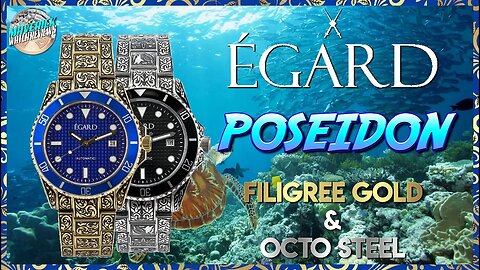 Totally Engraved! | Égard Poseidon Filigree Gold & Octo Steel 100m Automatic Unbox & Review