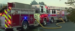 North Las Vegas FD: 1 person injured in structure fire near Lone Mountain Road